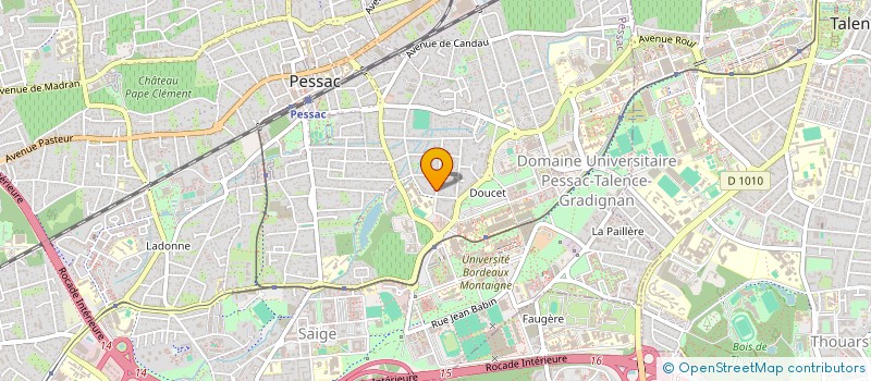 localisation de l'entreprise SCI LJC  PESSAC