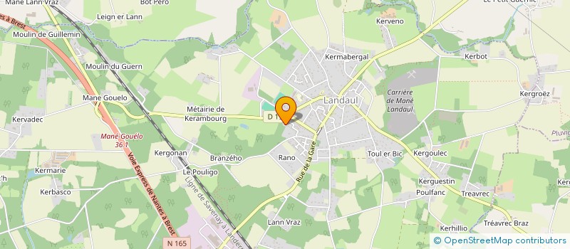 localisation de l'entreprise SCI LJC IMMO  LANDAUL