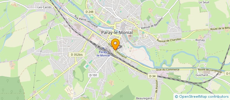 localisation de l'entreprise SCI LJF  PARAY-LE-MONIAL