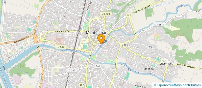 localisation de l'entreprise SCI LJF à MONTELIMAR