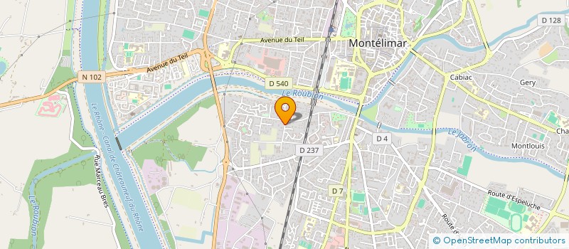 localisation de l'entreprise SCI LJL à MONTELIMAR