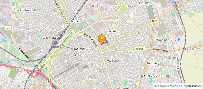 localisation de l'entreprise SCI LJT LENOIR  REIMS