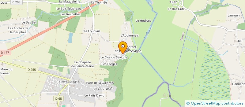 localisation de l'entreprise SCI LJV à SAINTE-MARIE