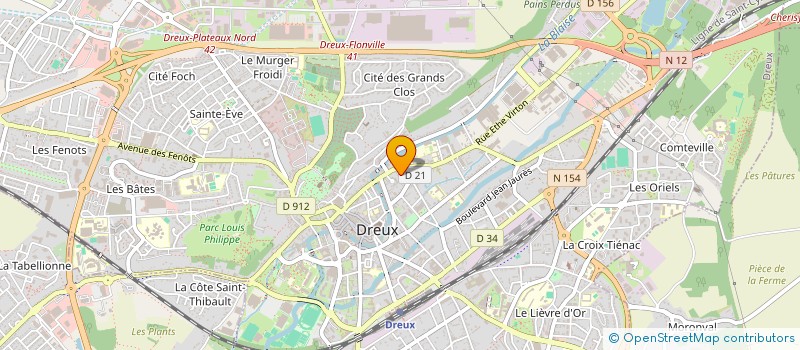 localisation de l'entreprise SCI LJV à DREUX