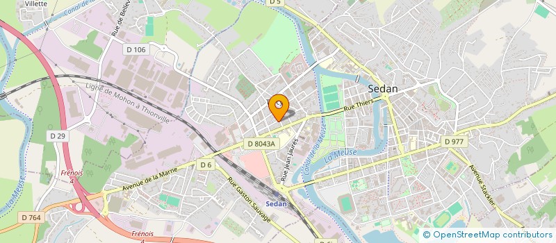 localisation de l'entreprise SCI LKB  SEDAN