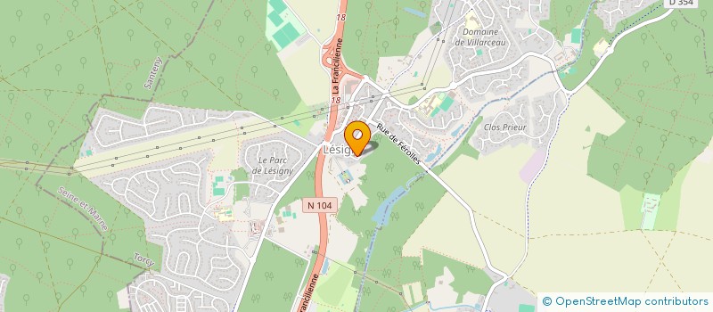 localisation de l'entreprise SCI LKB IMMO  LESIGNY