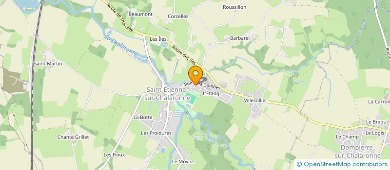 localisation de l'entreprise SCI LKS  SAINT-ETIENNE-SUR-CHALARONNE