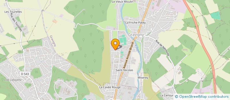 localisation de l'entreprise SCI LKT à GRAVIGNY