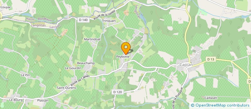 localisation de l'entreprise SCI LKV  LANGOIRAN