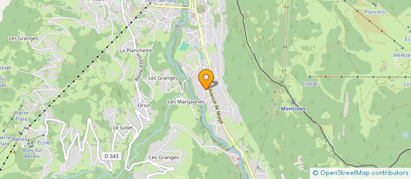 localisation de l'entreprise SCI LL  SAINT-GERVAIS-LES-BAINS