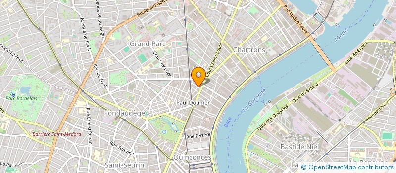 localisation de l'entreprise SCI LL.BM.  BORDEAUX