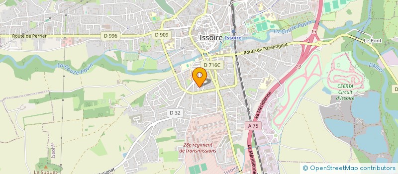 localisation de l'entreprise SCI LL28  ISSOIRE