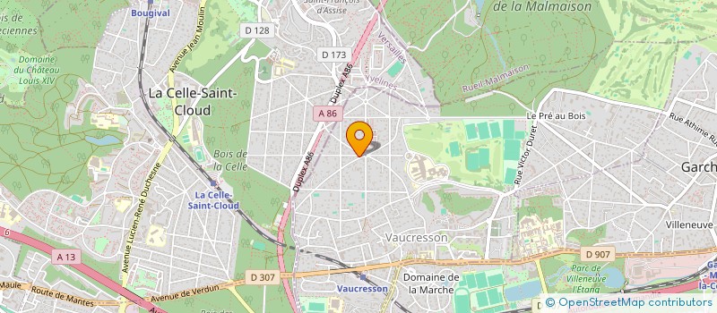 localisation de l'entreprise SCI LLA à VAUCRESSON