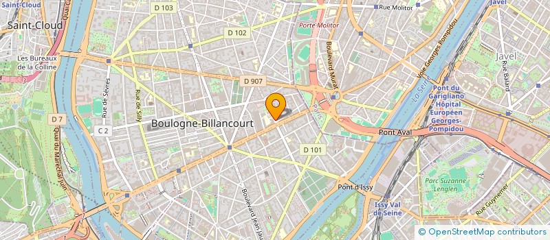 localisation de l'entreprise SCI LLA à BOULOGNE-BILLANCOURT