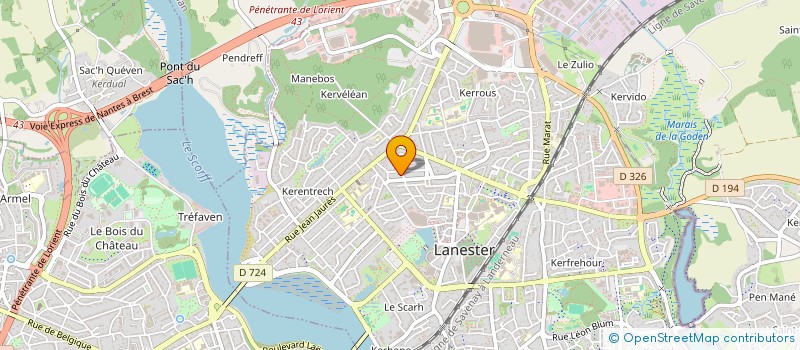 localisation de l'entreprise SCI LLA  LANESTER