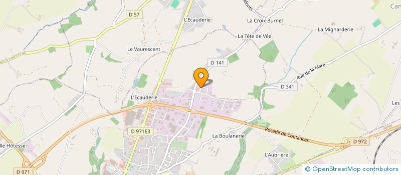localisation de l'entreprise SCI LLAMA à COUTANCES