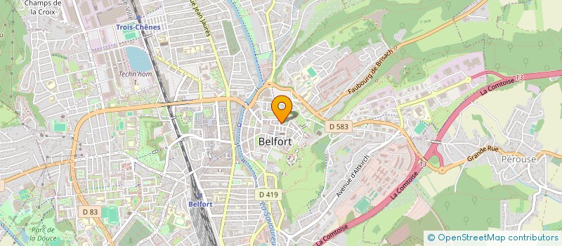 localisation de l'entreprise SCI LLAMAS à BELFORT