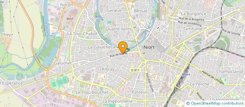 localisation de l'entreprise SCI LLANSO à NIORT