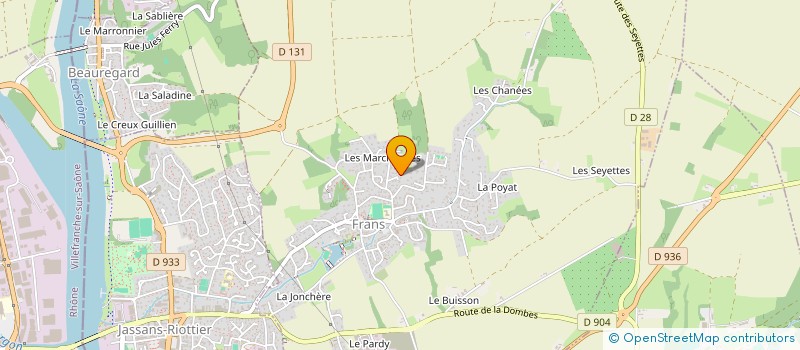 localisation de l'entreprise SCI LLAS à FRANS