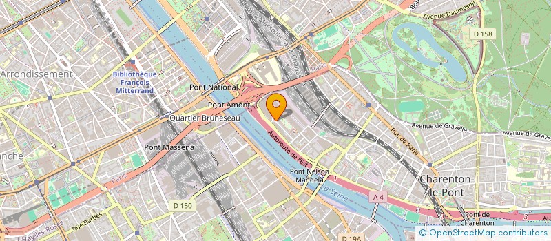 localisation de l'entreprise SCI LLB (LUTZ LUTZ BONET)  CHARENTON-LE-PONT