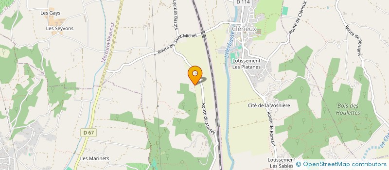 localisation de l'entreprise SCI LLEM  CLERIEUX