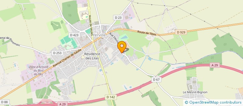 localisation de l'entreprise SCI LLF FICET IMMO  YERVILLE