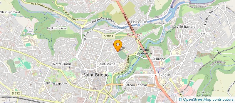 localisation de l'entreprise SCI LLG 1 à SAINT-BRIEUC