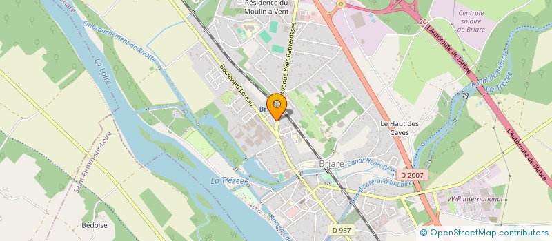 localisation de l'entreprise SCI LLH à BRIARE