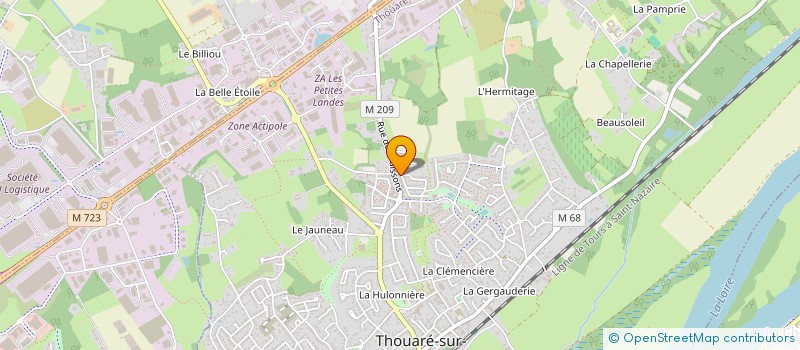 localisation de l'entreprise SCI LLI  THOUARE-SUR-LOIRE