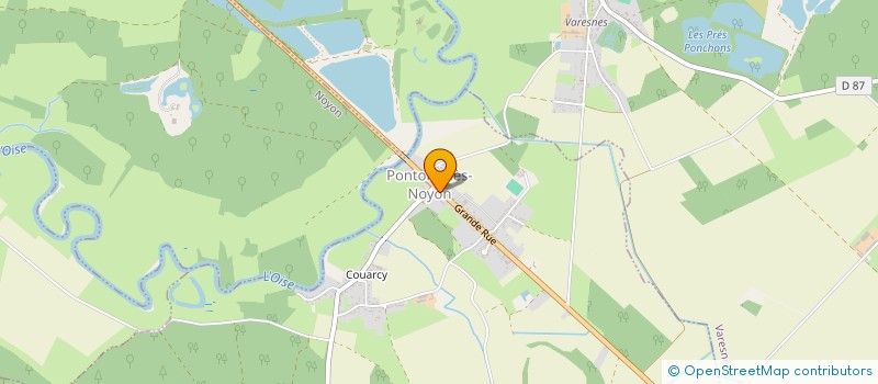 localisation de l'entreprise SCI LLJ  PONTOISE-LES-NOYON