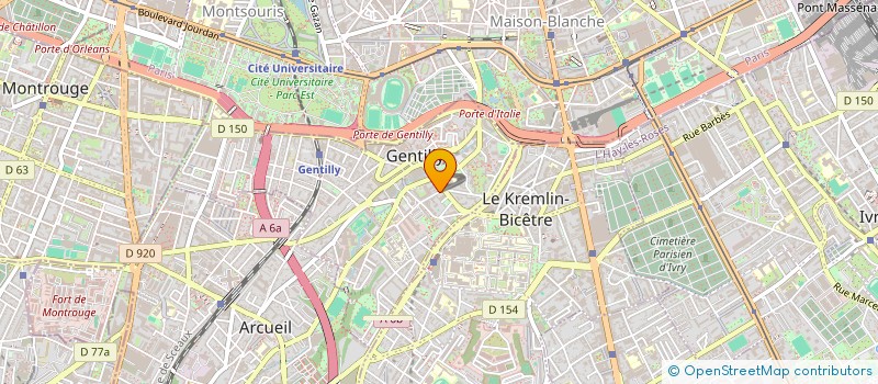 localisation de l'entreprise SCI LLK  GENTILLY