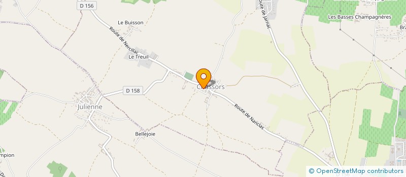 localisation de l'entreprise SCI LLM  CHASSORS