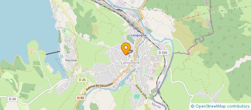 localisation de l'entreprise SCI LLPB  LANGOGNE