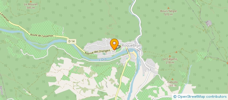 localisation de l'entreprise SCI LLR RUBIO  ROQUEBRUN