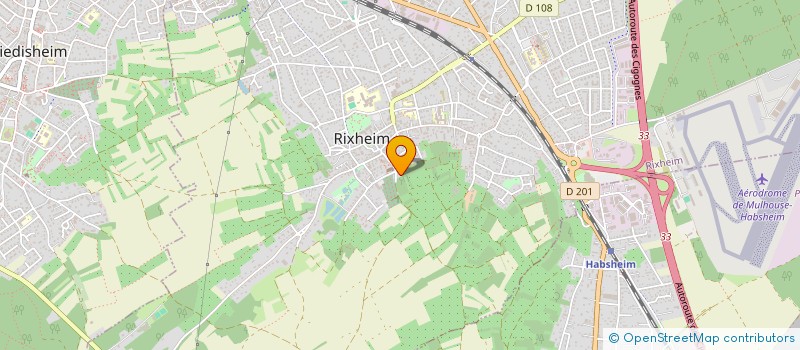 localisation de l'entreprise SCI LLT  RIXHEIM