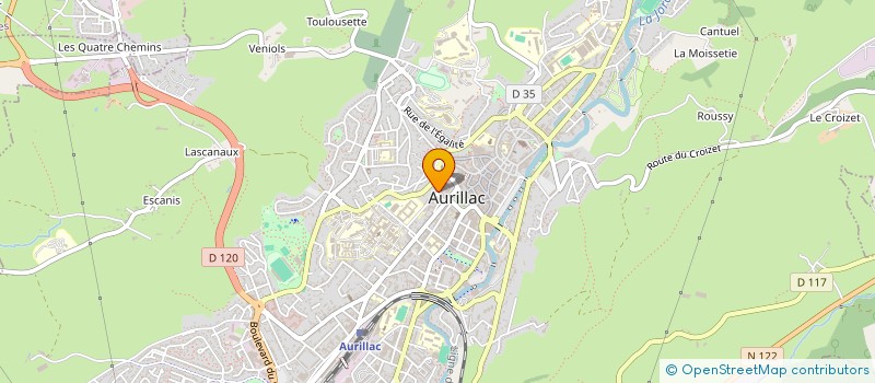 localisation de l'entreprise SCI  LM 18 à AURILLAC