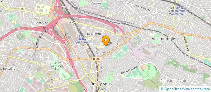 localisation de l'entreprise SCI LM à ROSNY-SOUS-BOIS