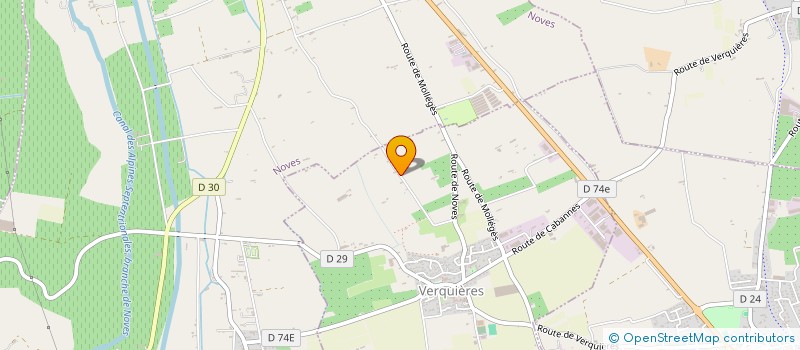 localisation de l'entreprise SCI LM  VERQUIERES