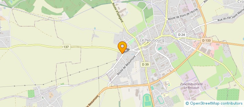 localisation de l'entreprise SCI LM  LE NEUBOURG