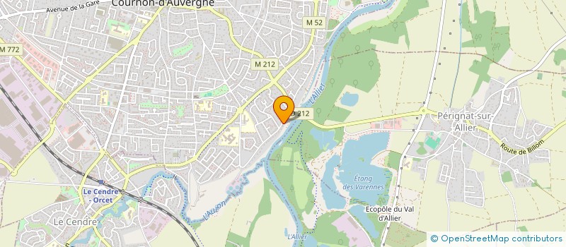 localisation de l'entreprise SCI LM 63  COURNON-D'AUVERGNE