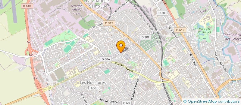 localisation de l'entreprise SCI LM à TROYES