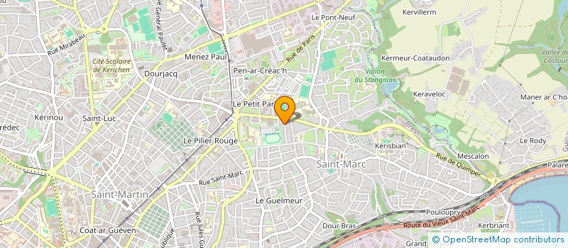 localisation de l'entreprise SCI LM  BREST