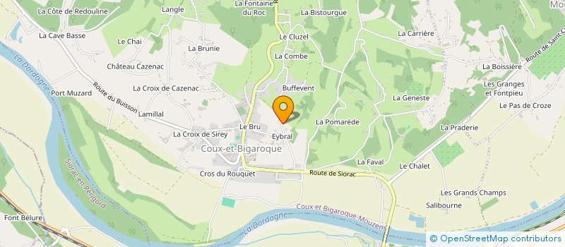 localisation de l'entreprise SCI LM  COUX ET BIGAROQUE-MOUZENS