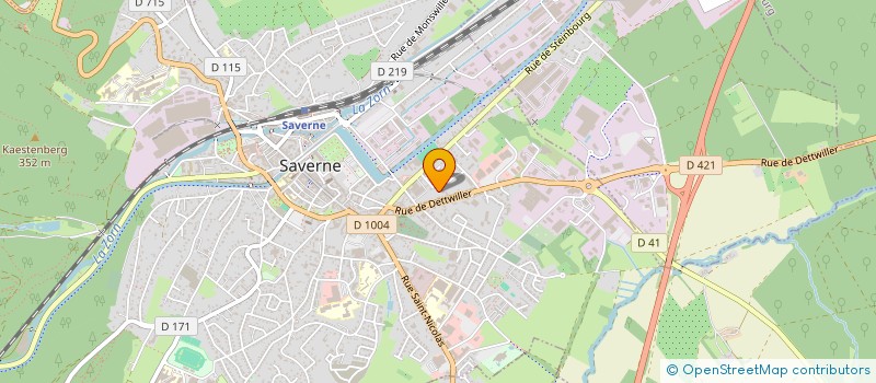 localisation de l'entreprise SCI LM  SAVERNE