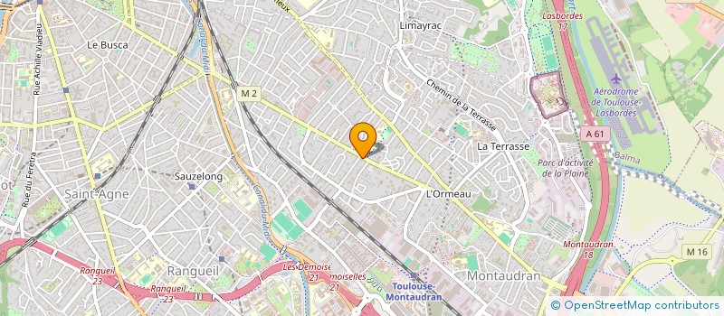 localisation de l'entreprise SCI LM  TOULOUSE