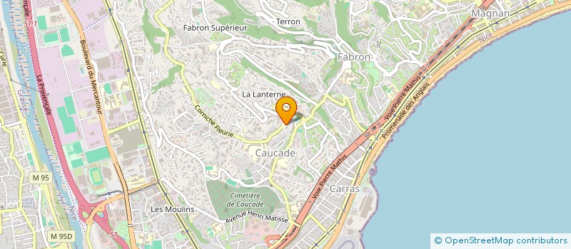 localisation de l'entreprise SCI LM  NICE