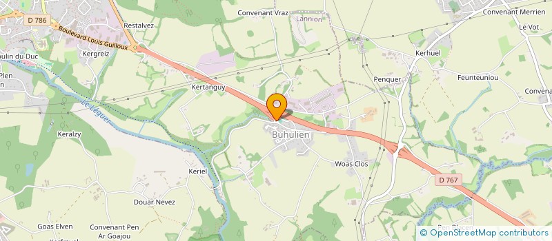 localisation de l'entreprise SCI LM BATIMENT  LANNION