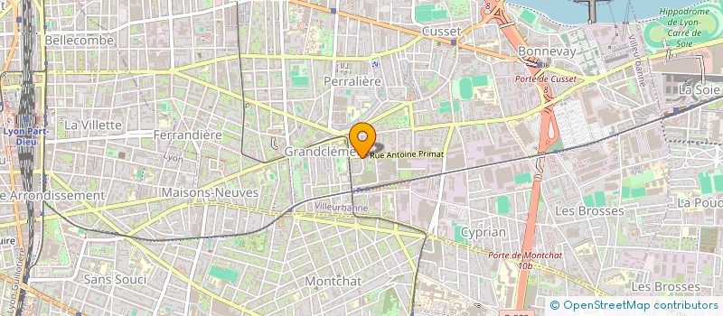 localisation de l'entreprise SCI LM BOULEAUX  VILLEURBANNE