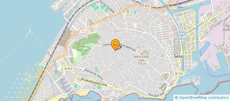 localisation de l'entreprise SCI LM & CS BRUNET  SETE