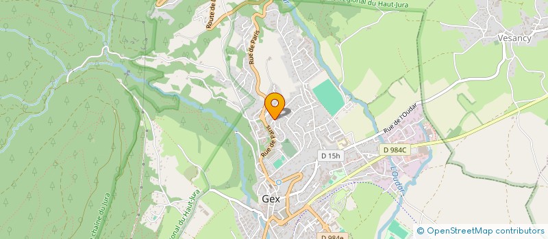 localisation de l'entreprise SCI LM FAMILY  GEX